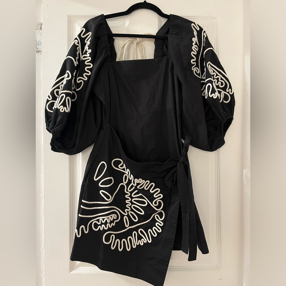 Alexis Vallini Dress - Embroidered, Wrap Skirt